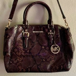 Authentic Michael Kors Snakeskin Satchel